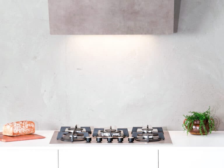 Korpus grau, Luxury Cement, mit Schacht, 80 cm